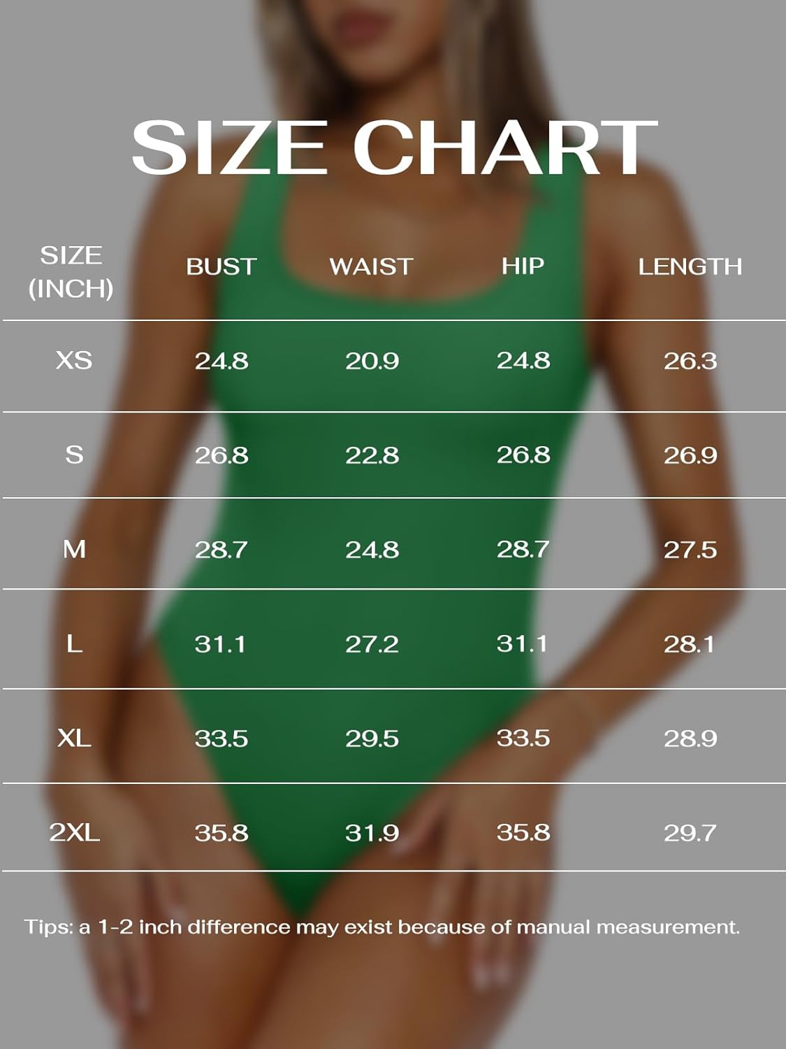REORIA Tank Top Bodysuits for Women Ribbed Scoop Neck Sleeveless Slimming Basic Body Suit Tops Going Out Outfits 2026 Summer - Image 7