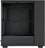 Fractal Design Epoch Black Solid - Boîtier pc Gaming à Flux d'air élevé - Trois Ventilateurs Momentum 12 Inclus - Intérieur spacieux - Prise en Charge ATX/mATX/ITX - 6