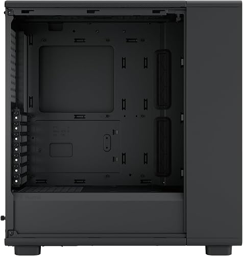 Fractal Design Epoch Black Solid - Boîtier pc Gaming à Flux d'air élevé - Trois Ventilateurs Momentum 12 Inclus - Intérieur spacieux - Prise en Charge ATX/mATX/ITX - 6