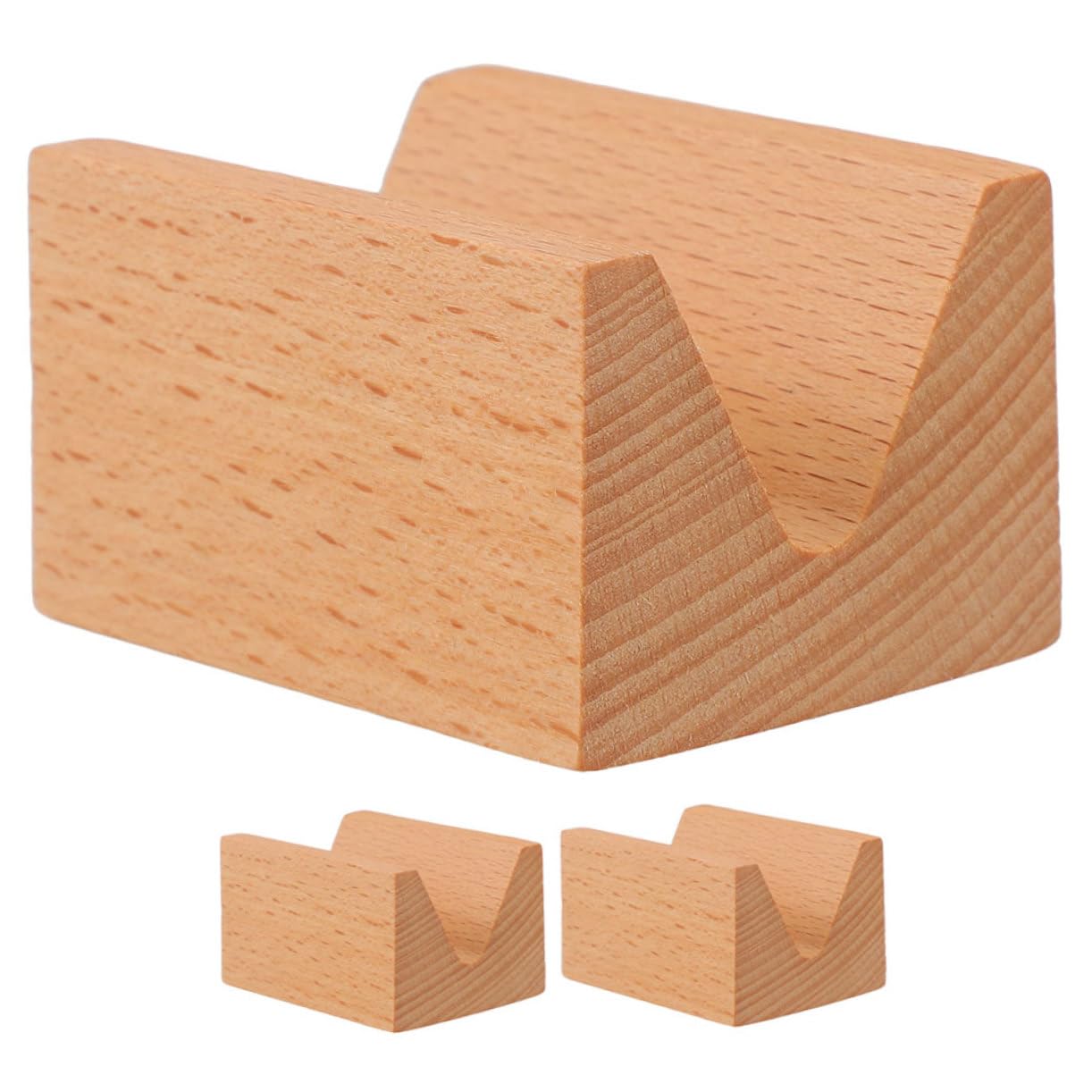 STOBAZA 3pcs Wooden Sushi Taco Holder Stand Reusable Serving Tray for Restaurant Japanese Style Sushi Plate Taco Tray Food Holder