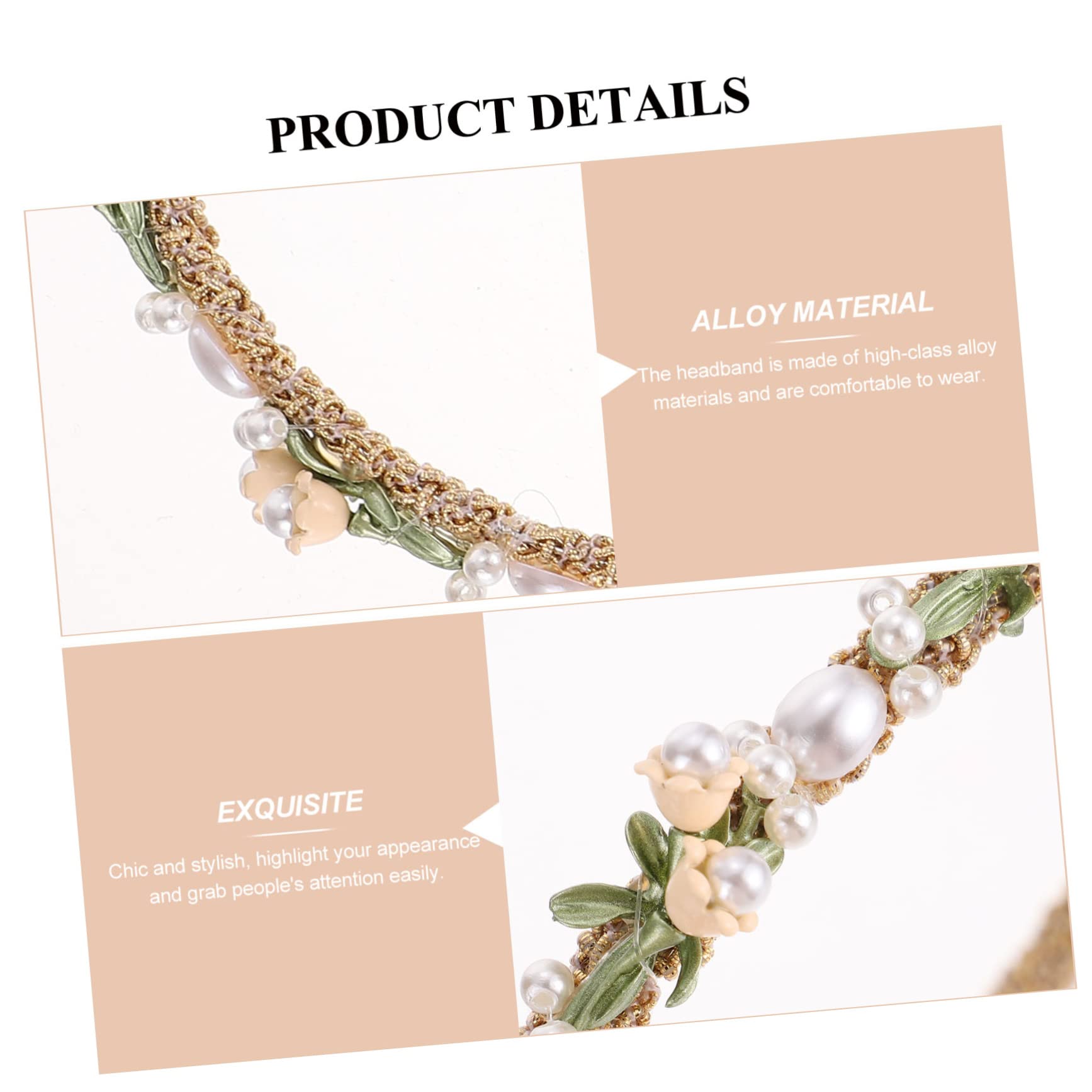 Didiseaon 5pezzi Cerchietto Elegante Fiore Per Sposa e Cerimonie Accessorio Per Con Ghirlanda Di Fiori Per Matrimonio e Feste Per Donne e Ragazze