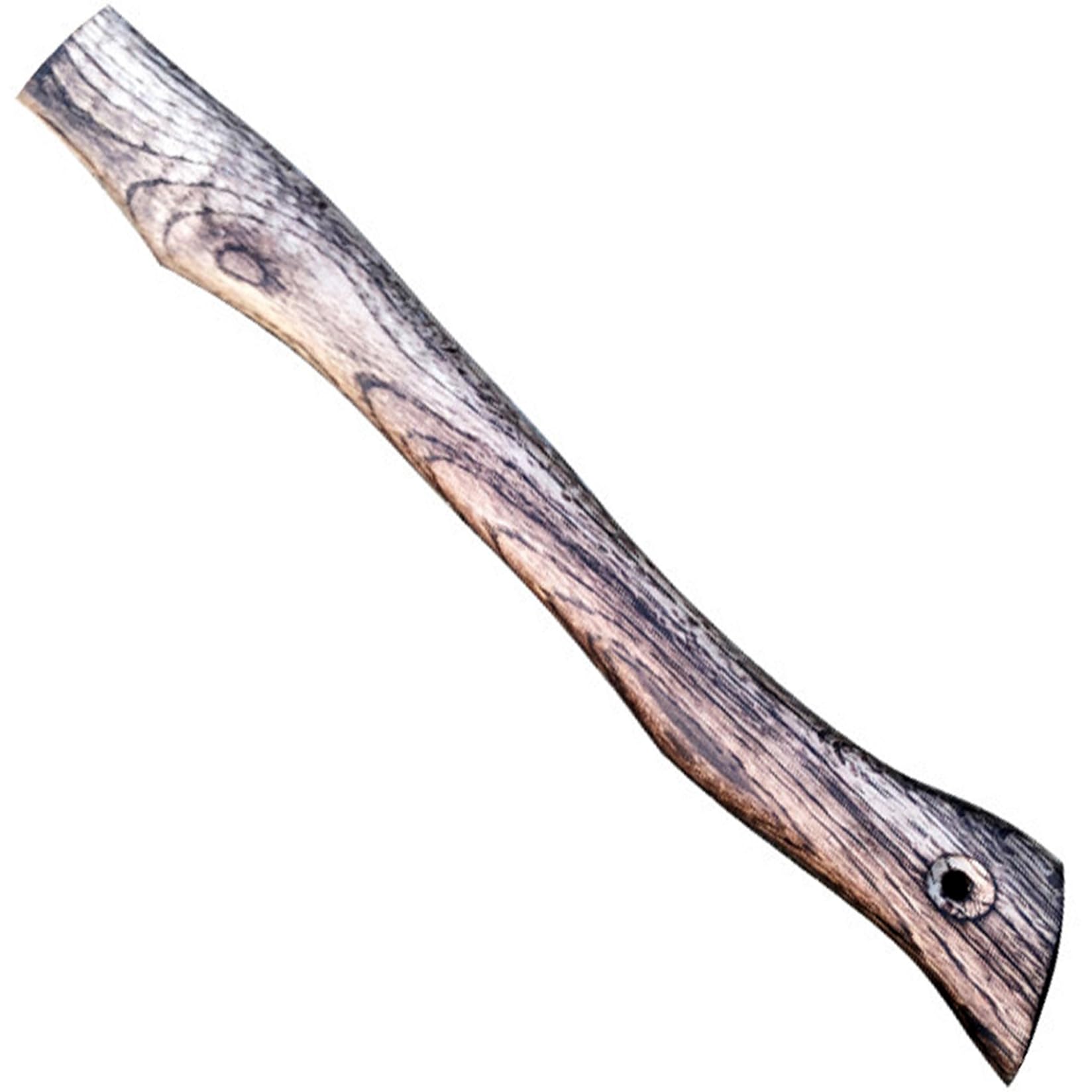 Rachlicy Axe Handle Wood 17in Length Hatchet Handle with Wedge Retro Textured Hatchet Replacement Smooth Shock Resistant Axe Handles