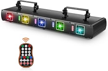 Amazon.com: DJ Laser Lights,5 Beam Effect Sound Activated