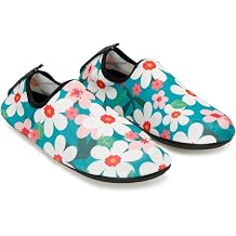 Peluche Kad n Deniz Ayakkab s  Flowers, Beyaz Pembe - Ye il, 40-41