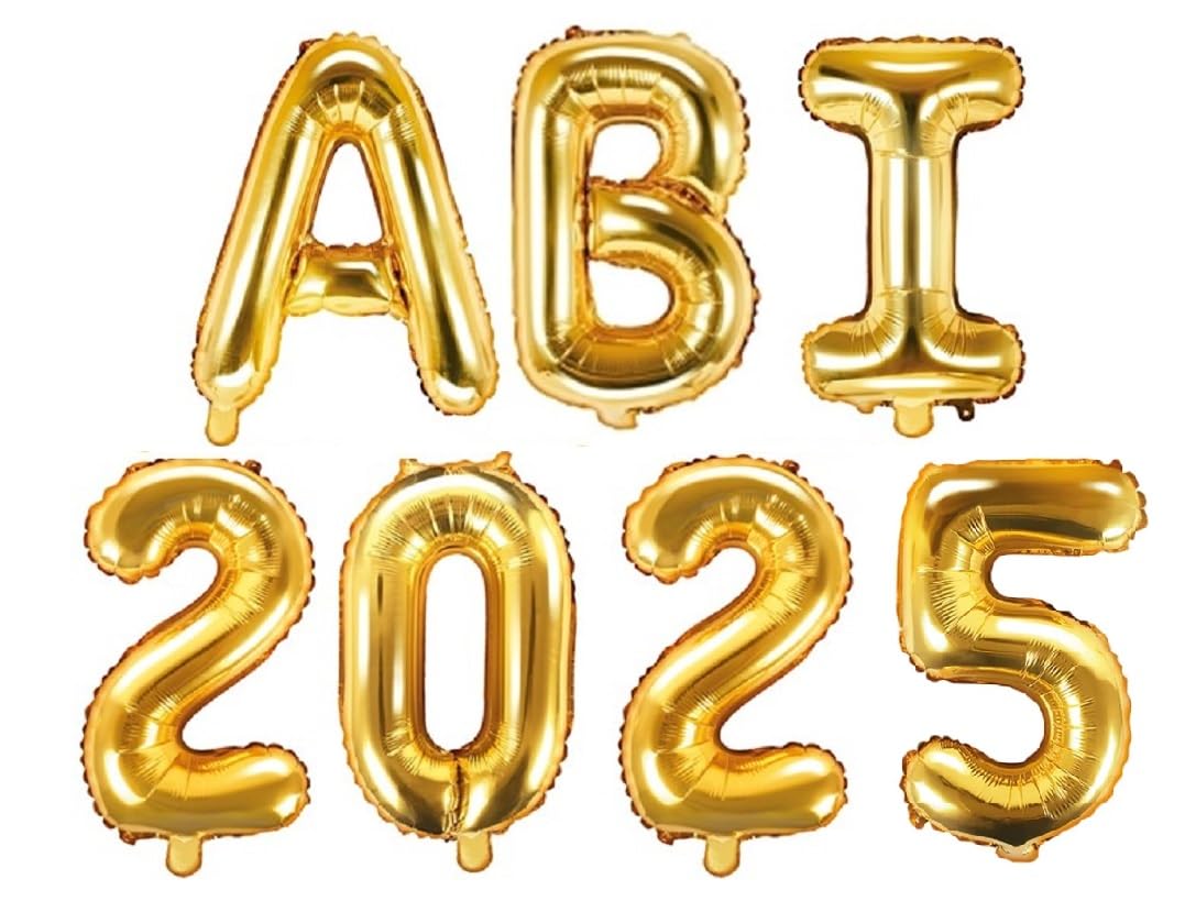 Abschluss-Schärpe Klasse 2025 – Gold Glitzer, Weißer Satin, Verstellbar, Für Feiern & Fotos