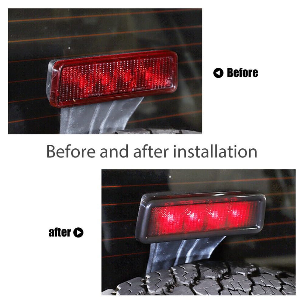 Bright Ass Lights Taillight with Multiple Strobe Patterns for Harley Davidson Models - Squareback Style with Smoked Lens and No License Plate Window