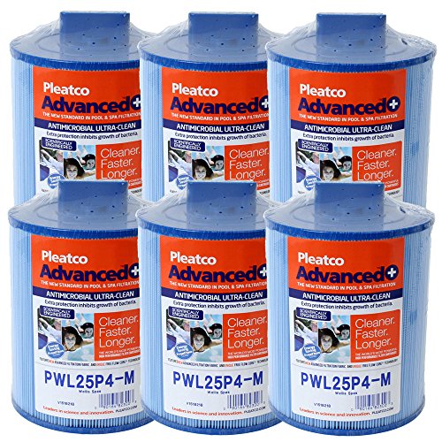 6 pieza filtro cartucho cartucho Whirlpool filtro Filtro de láminas pleatco pwl25p4 de m, darlly 50653, filtro 4spas sc809, wellis Jacuzzi