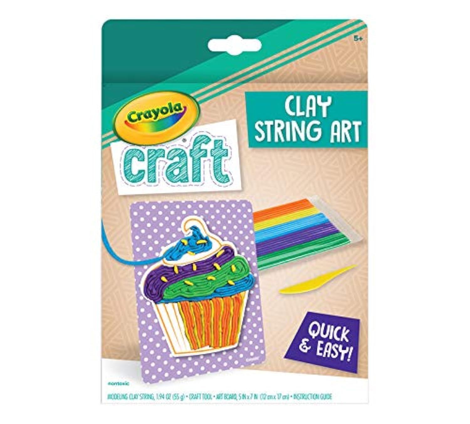 MODELING CLAY STRING ART,CUPCAKE, Small