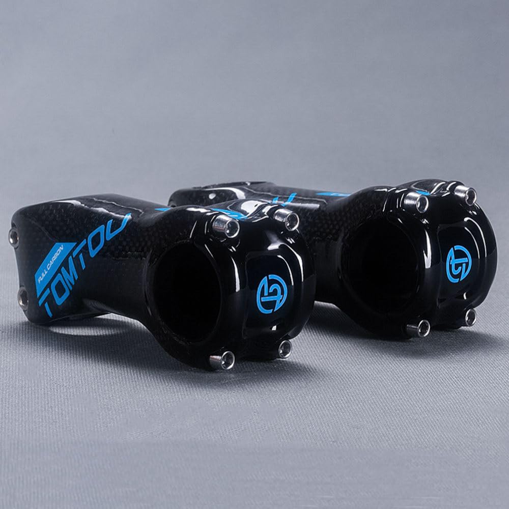 Attacco Manubrio MTB 1 Attacco Manubrio Bici Ultraleggero 3K Lucido in Fibra di Carbonio for Manubrio da 31,8 mm Parti di Biciclette da Strada di Montagna Attacco Manubrio(6 Degree 120mm)