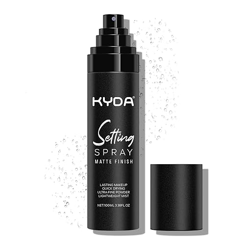 KYDA Spray fijador de maquillaje, niebla fijadora ligera ultrafina, impregnada con niacinamida, spray fijador de maquillaje facial duradero, control