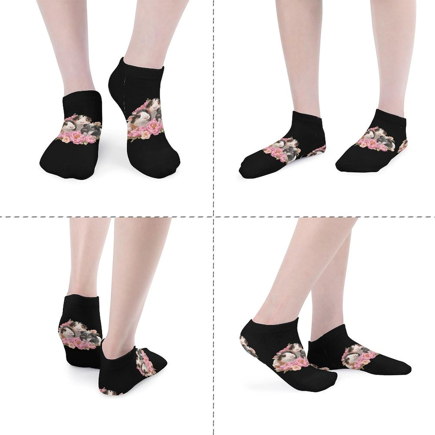 Guinea Pigs Socks for Men Women 5 Pairs Ankle Socks