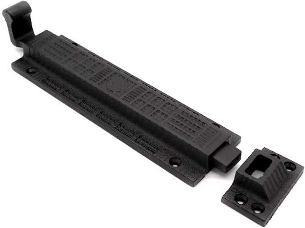 8-1/2" Black Iron Shutter Latch Slide Bolt Door Bottom Slide Bolt Cabinet Latch Gate Latch Pantry Latch Furniture Latch