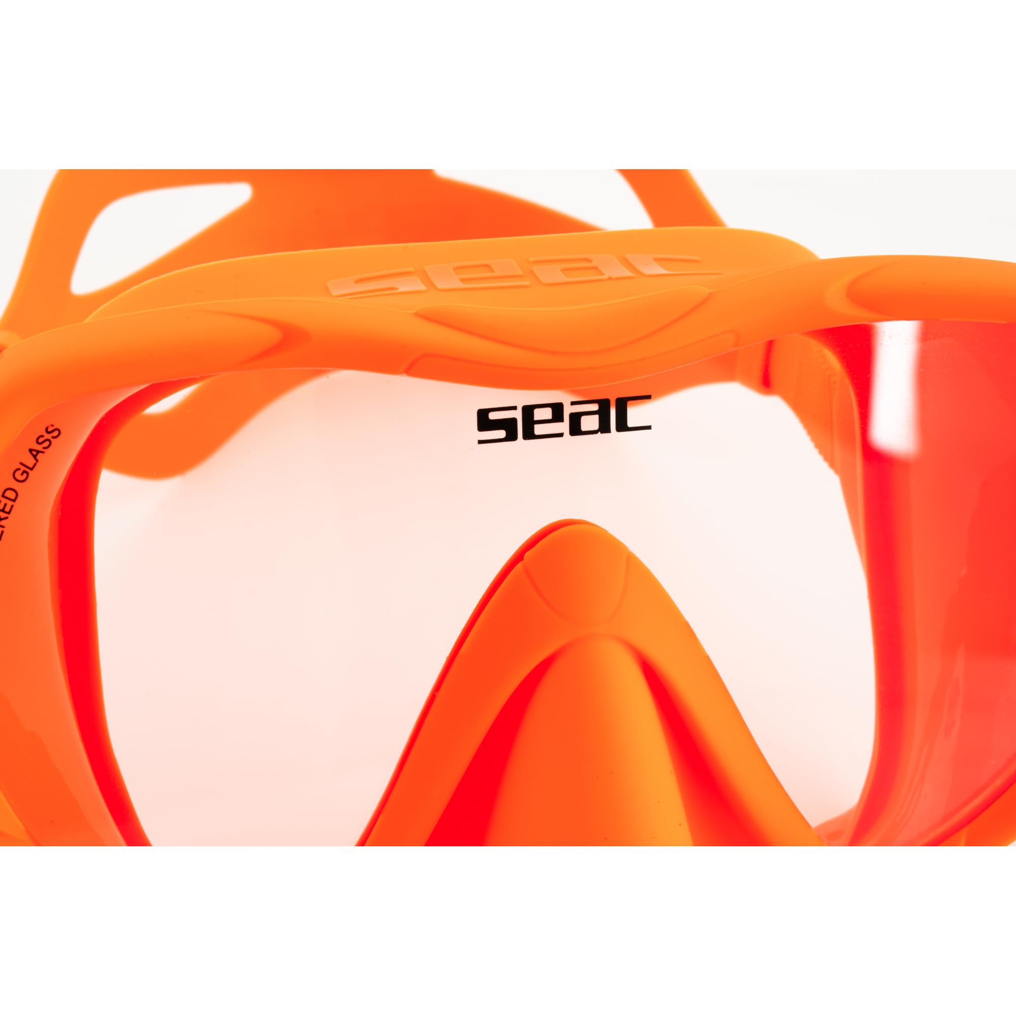 SEAC Set BIS X-Frame Dry – Kit Snorkeling Adulte avec Masque Mono-hublot en Verre trempé sans cerclage et Tuba Dry Top, Silicone, soupape de Purge et Embout Ergonomique pour plongée et Snorkeling