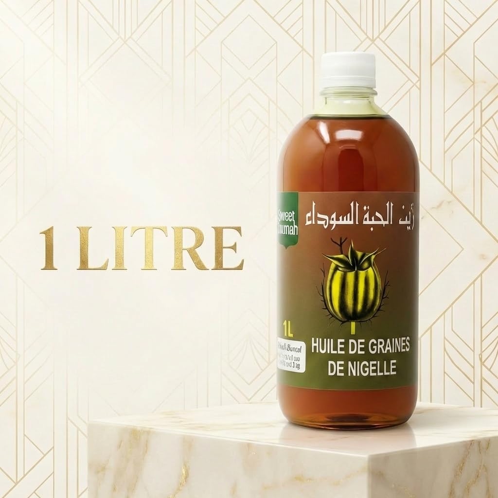 Schwarzkümmelöl, 1 l, feuchtigkeitsspendend, Kaltdruck, für alle Hauttypen