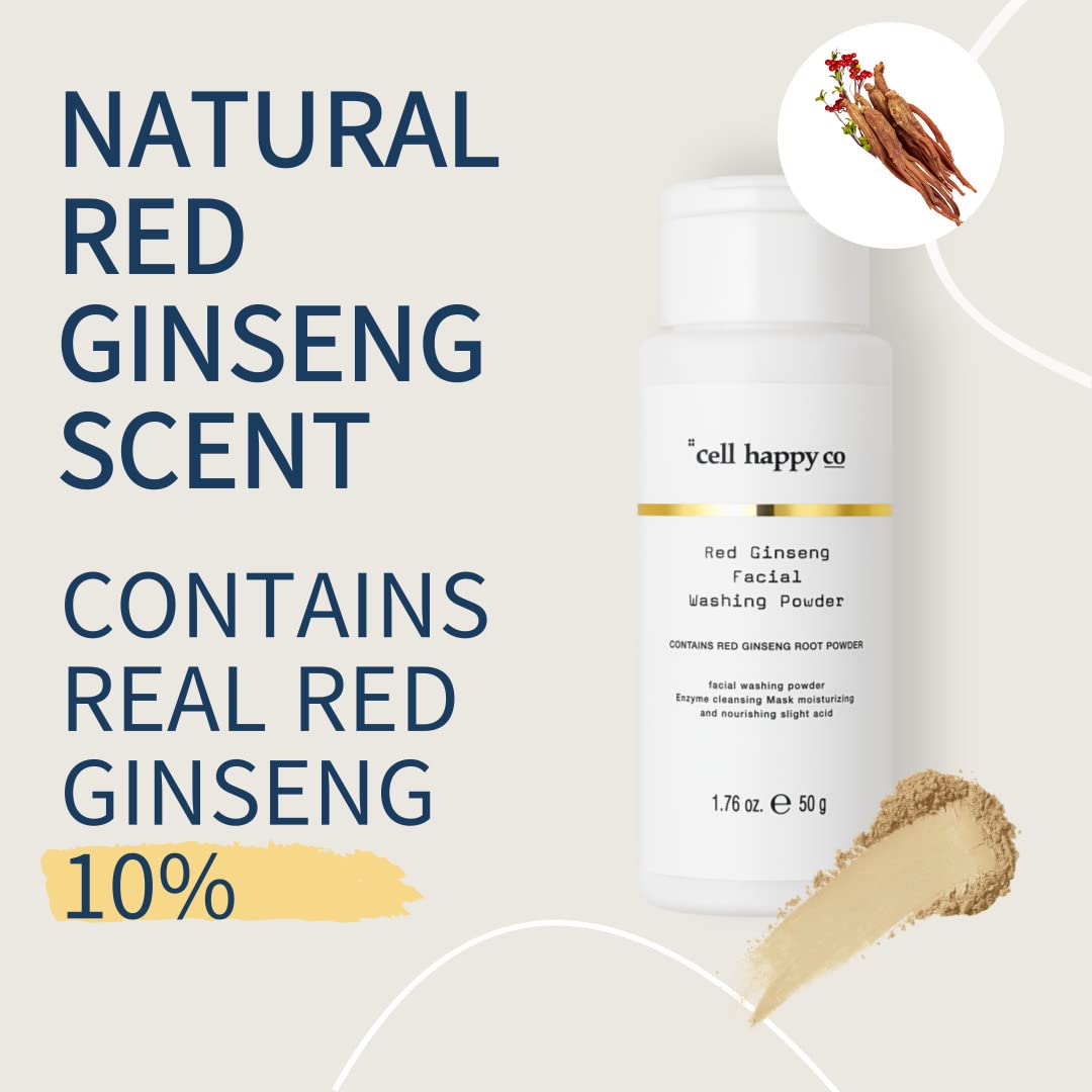 Amazon.com : cell happy co Red Ginseng Facial Washing Powder