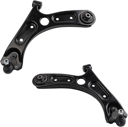 TRQ Brazo de control inferior delantero de 2 piezas con rótula compatible con Hyundai Elantra 17-22