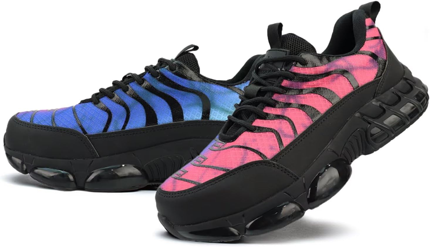 Steel Toe Shoes for Men Women Lightweight Safety Sneakers Composite Toe Work Shoes Puncture Proof Industrial Construction Shoes Black
