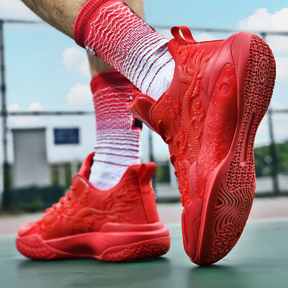 Męskie buty do koszykówki, buty sportowe, lekkie, oddychające, amortyzujące wstrząsy, męskie buty do koszykówki, do biegania, sportowe trampki, Mt D19, 42 EU