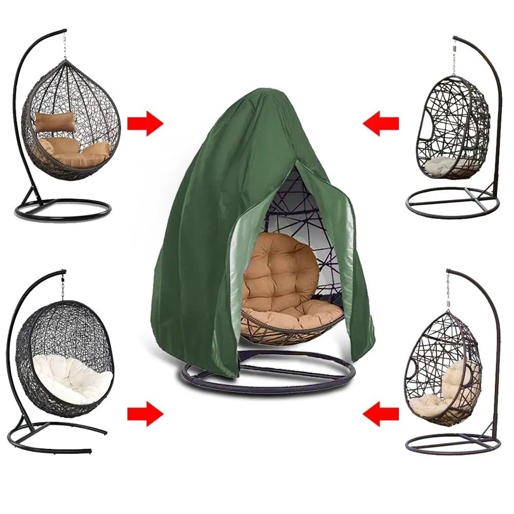 Copertura Impermeabile For Sedia A Dondolo Autunnale, Protezione Da Giardino Con Supporto In Vimini For Sedile