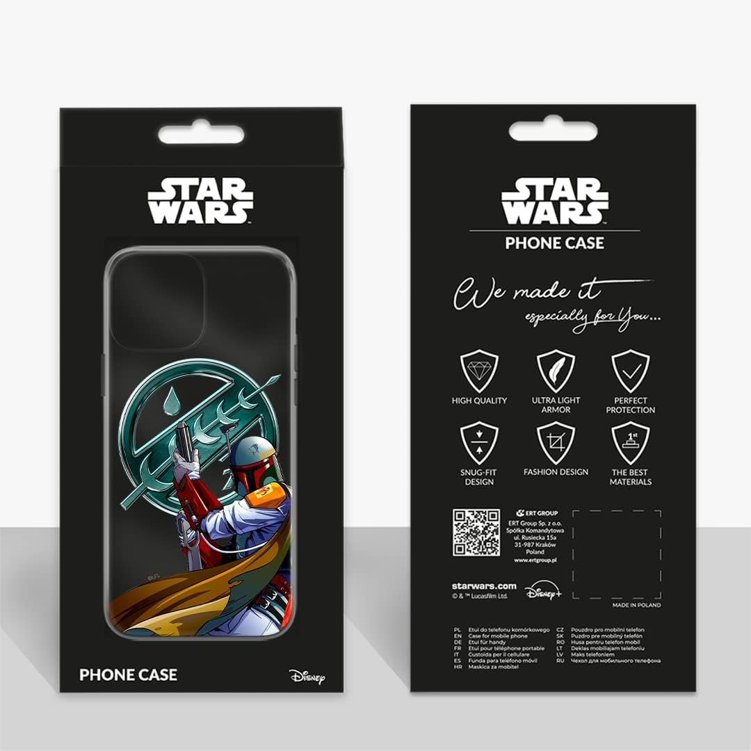 ERT GROUP Mobile Phone case for Samsung A73 5G Original and Officially Licensed Star Wars Pattern Boba Fett 002 optimally adapted to The Shape of The Mobile Phone, Partially Transparent