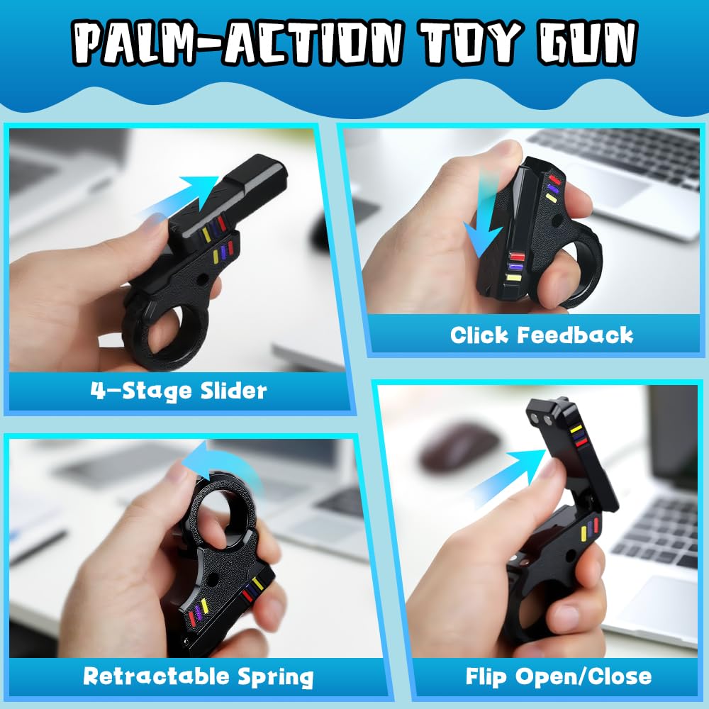 5 giocattoli fidget bluk, sensoriali Fidget Slider Ring Figette Cube Pad Finger Bike Chain Keyboard per calza di Natale Stuffers stress ansia Goodie Bag regalo per adolescenti adulti