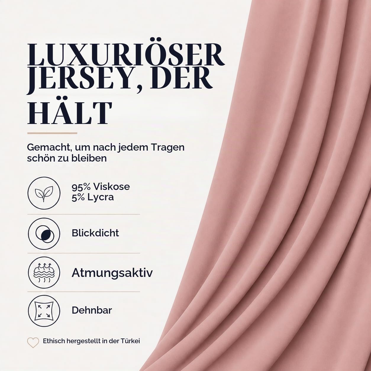 Voile Chic Damen Sofortiger Hijab-schal für Damen Mode-Schal (1er Pack)