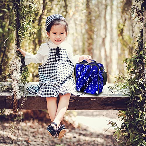 Fantasy Star Insulated Lunch Bag Women Reusable Lunch Tote Bag For Men Adult Adjustable Shoulder Strap Cooler Lunch Box For Work Office Picnic Travel #TOP3