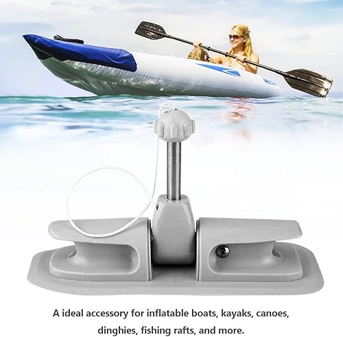 Miniatura 3 de Soporte para remo de kayak – Parche de montaje con cerradura de remo universal giratorio para bote inflable, balsa de bote de repuesto para canoa