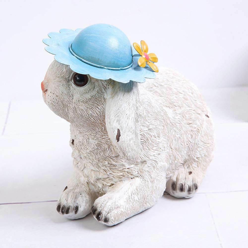 Cadeau couples collection petite statue lapin mignon en résine