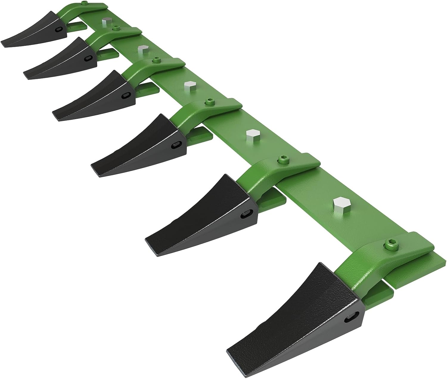 Heavy-Duty Tractor Bucket Tooth Bar for Loader & Skid Steer, 48 Inch Bucket Teeth Attachment, No-Drill Bolt-on Install, 4560 Lbs Capacity Alloy Steel, Fits Up to 1/2" Cutting Edge,Rust-Resistant