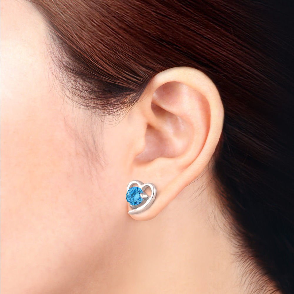 Kim Johanson Damen Schmuckset *Elegant Blue* in Silber I Halskette mit Anhänger & Ohrringen Edelstahl I Armband rhodiniert I Mit Kristallen besetzt inkl. Schmuckbeutel