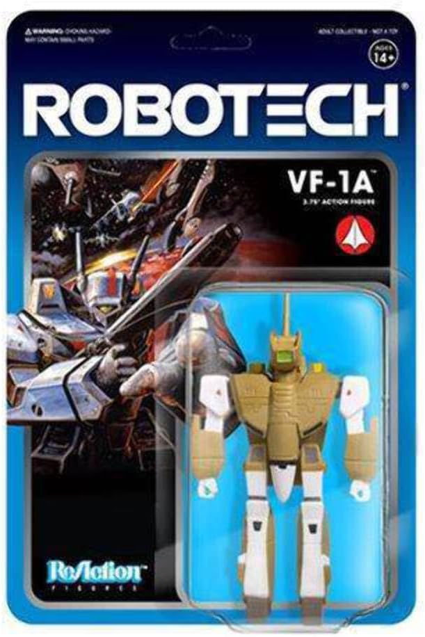 SUPER7 Uni Youth ROBOW01-VFA-01 Super 7 Reaction Figure Robotech VF-1A Multicolor 3.75"