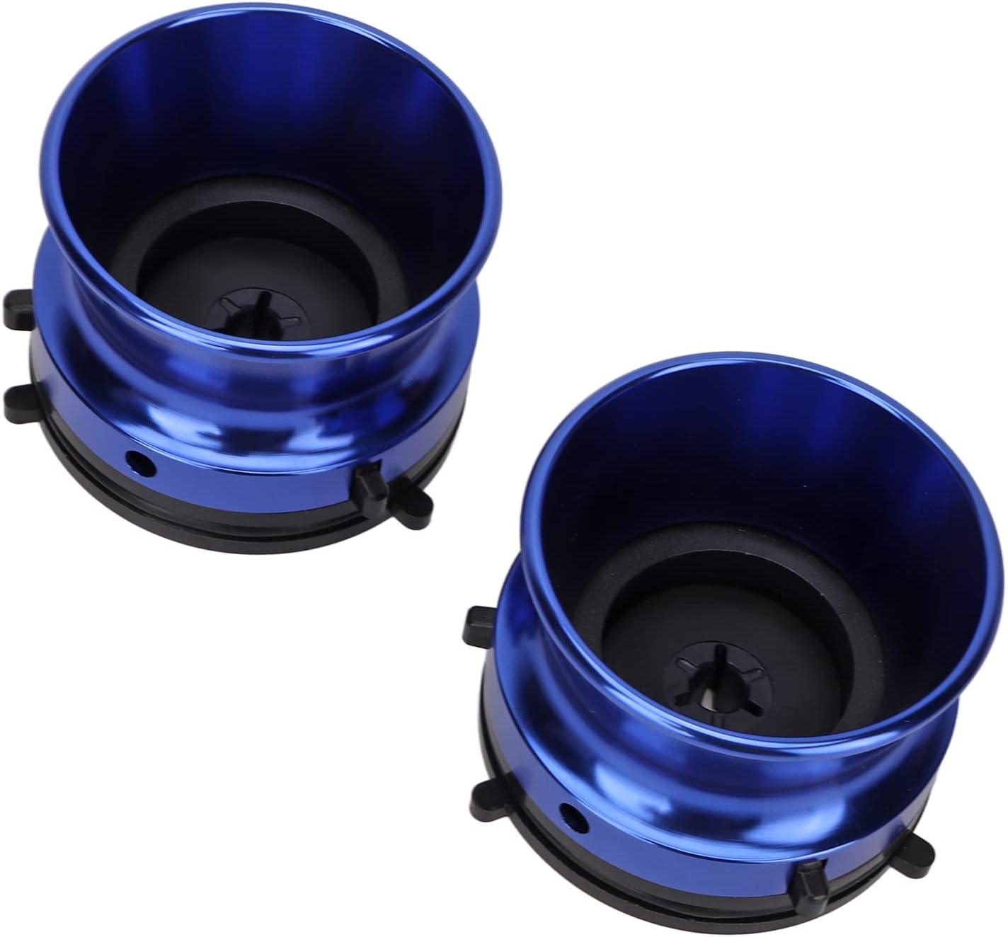 Nab Hub Adapters, 1 Pair Easy Installation Polished Blue 10