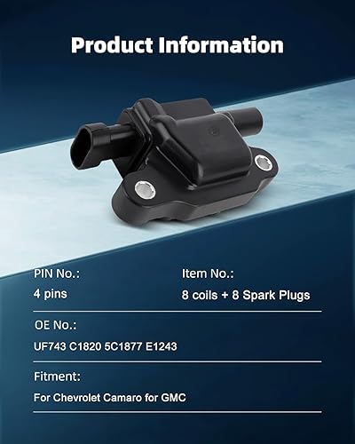 Vista 1200 de ECCPP Bobinas de encendido portátiles de repuesto para automóvil compatibles con Infiniti I30/para Nissan Maxima 3.0L V6 2000-2001 Reemplazo