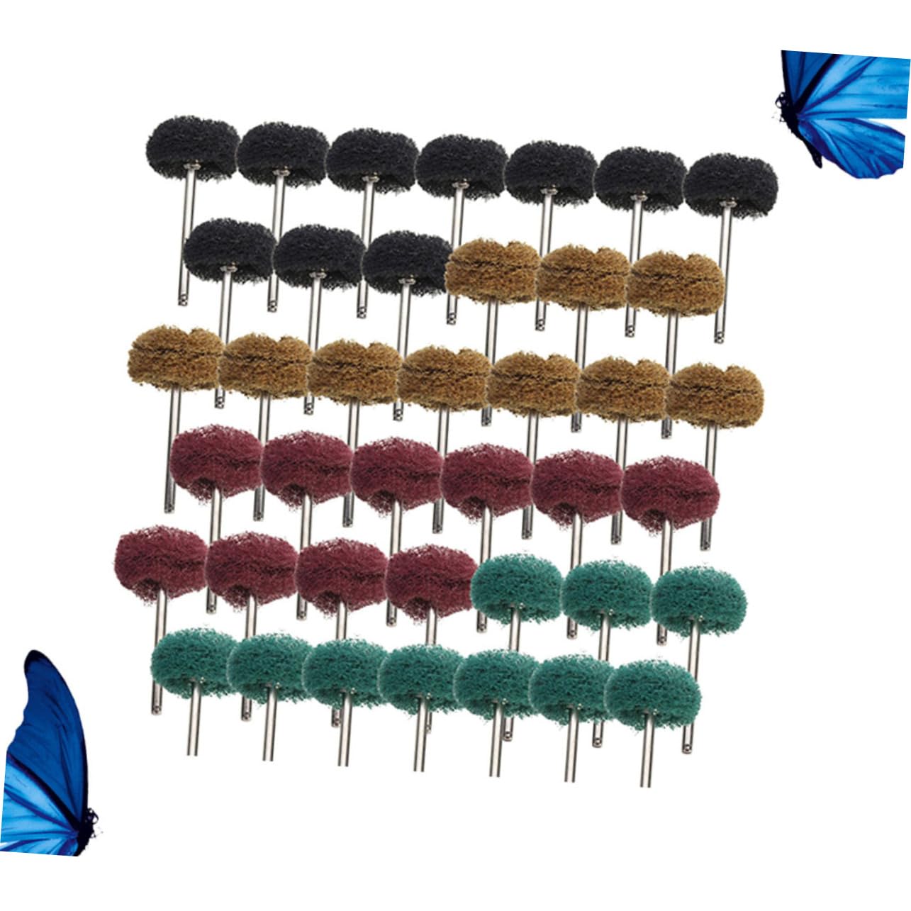 Alipis 80pcs Nylon Polishing Scouring Pad Sander Abrasive Pads for Efficient Cleaning and Polishing
