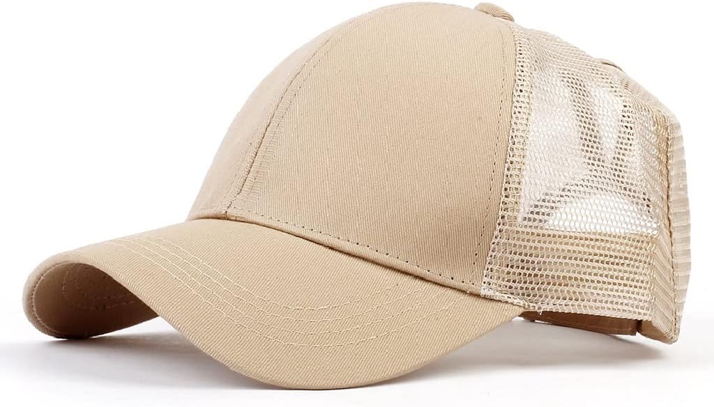 Baseball Cap Men Ponytail Hat Women Sun Sport Mesh Hip Hop
