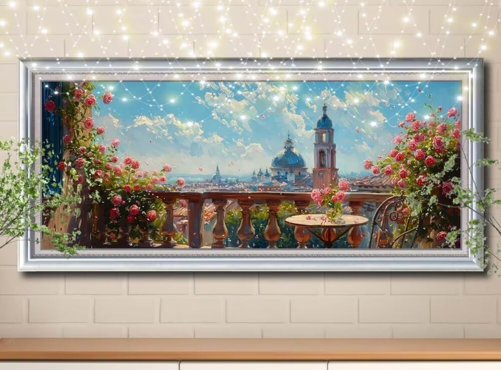 Malarstwo diamentowe 5D, dla dorosłych, Berlin, obraz diamentowy "zrób to sam", obraz dla dzieci, 60 x 120 cm, zestaw do malowania diamentami, dekoracja ścienna 8E-4043