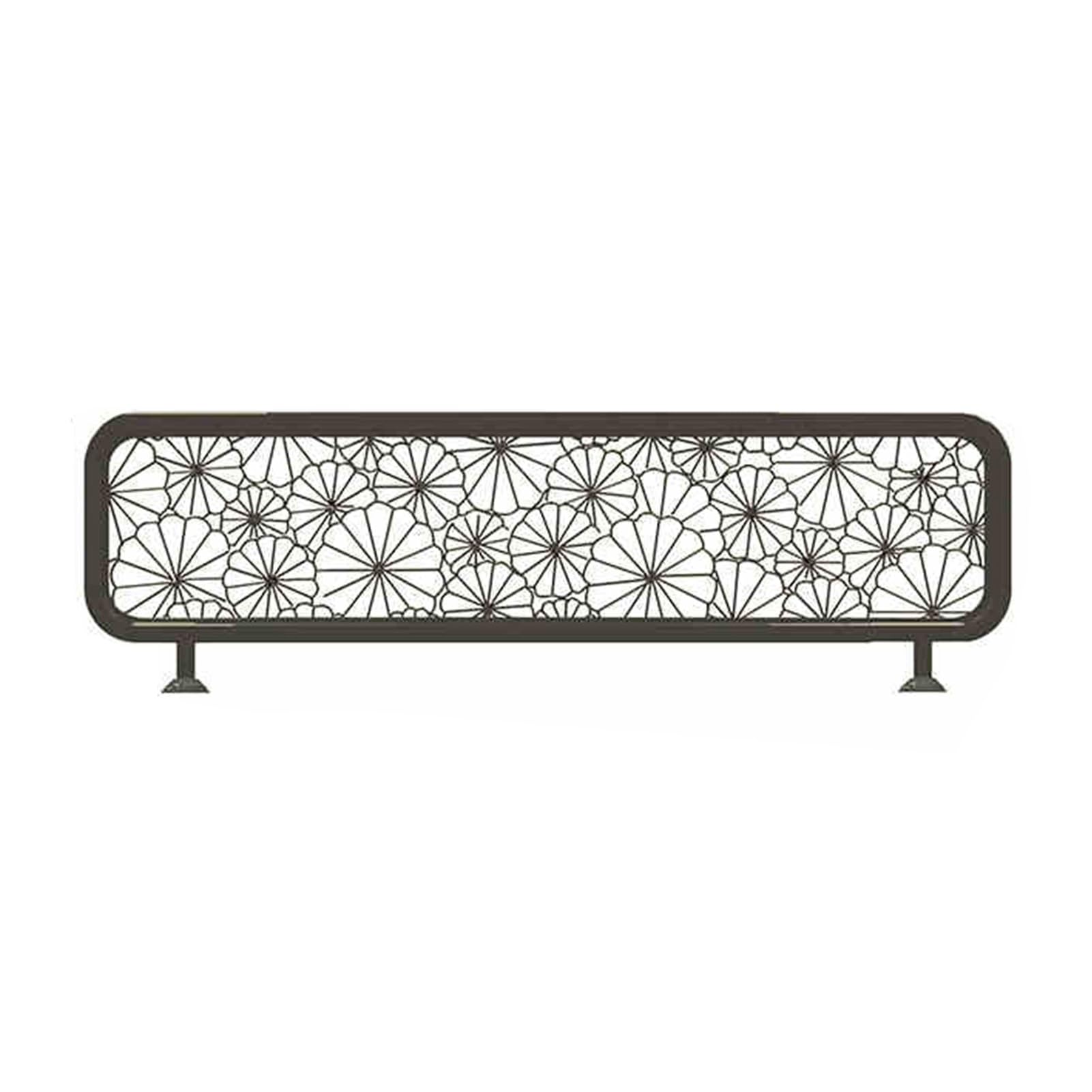 KLGFBDC Black Restaurant Partition Screens Iron Decorative Countertop Dividers Office Desk Privacy Panels for Home & Commercial Use - 30x60cm