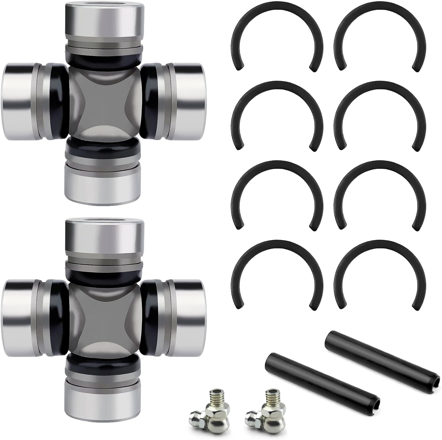 2PCS Front And Rear Prop Shaft U-Joint For Polaris Ranger RZR Sportsman ACE 300 400 450 500 550 570 700 800 850 900 1000 ATP Magnum Worker Xpedition Xplorer 3235616 3235500 3260104 2202015 2203703