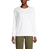Women's Relaxed American-Grown Supima Cotton Long Sleeve Crew Neck T-Shirt