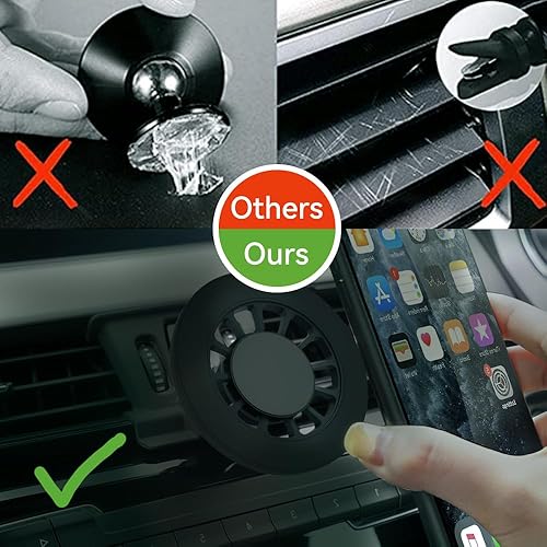 Miniatura 8 de BEERTE Compatible con soporte MagSafe para automóvil BMW X1 2016-2022, X2 2018-2023, manos libres, soporte magnético de teléfono para automóvil,