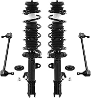 Vista 31 de Detroit Axle - Kit de puntales delanteros para Volvo C30 C70 S40 V50, 2 puntales muelle helicoidal 2 estabilizador, barra estabilizadora, enlaces