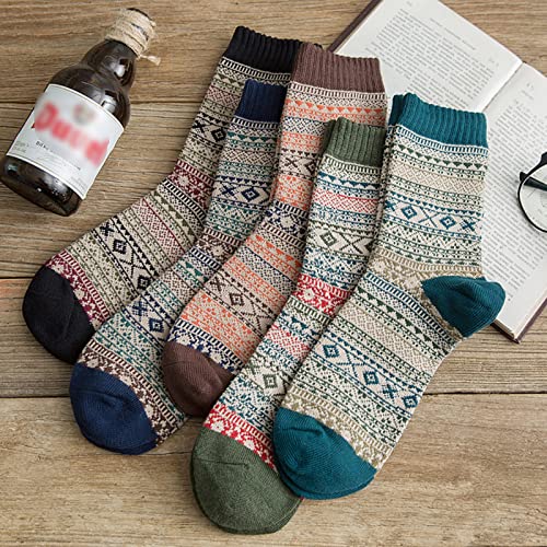 Pleneal Wool Socks for Women - Womens Winter Warm Wool Sock Men Cozy Knit Boots Socks for Women2
