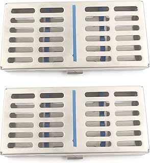 PRECISE CANADA: New 2 Dental Autoclave Sterilization Cassette Rack Box Tray for 7 Instruments New