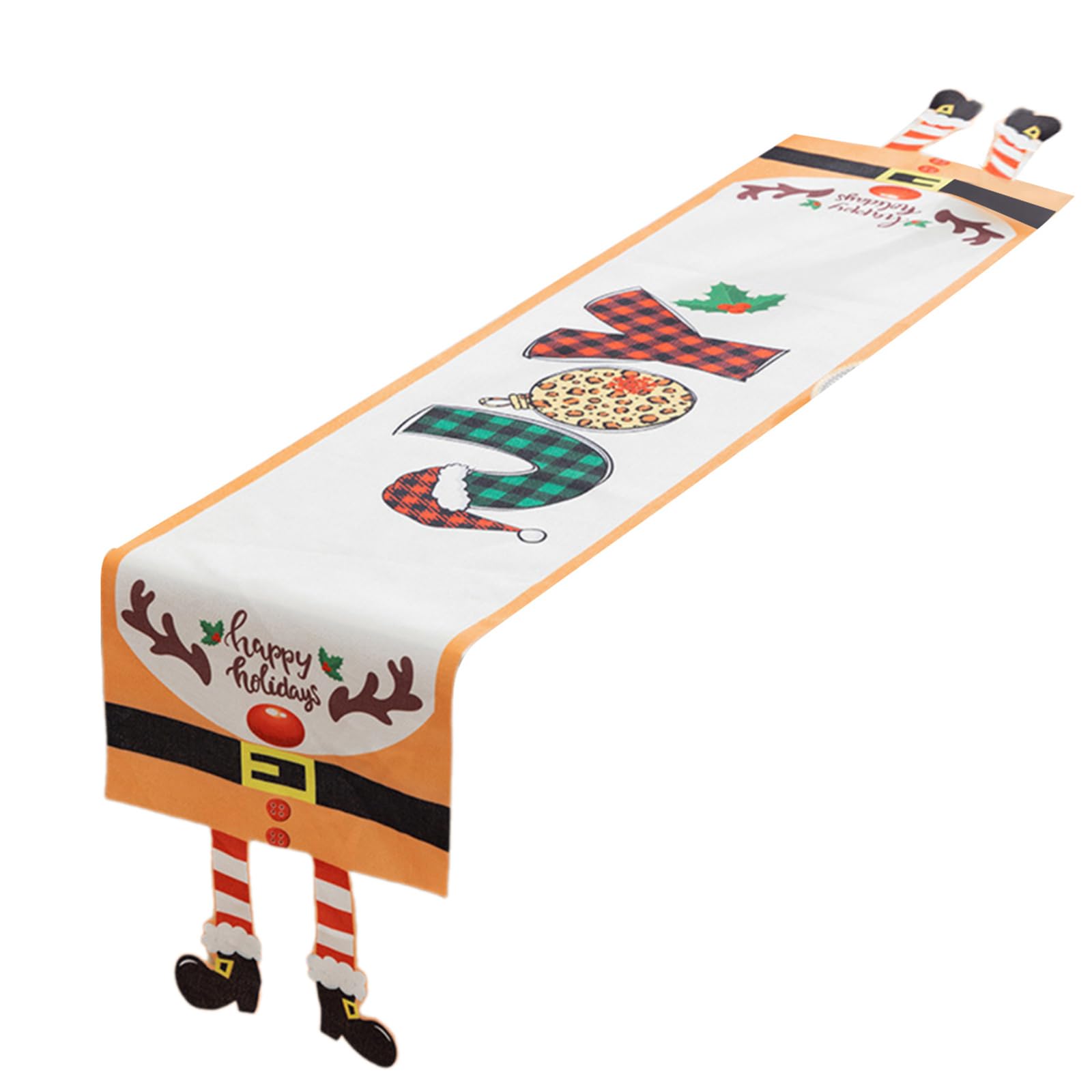 SHYYOULQE Christmas Table Runner Eye Catching Placemat Decoration Stylish Tablecloth for Dining Room Household Table Cloth Celebratory Christmas Accessory