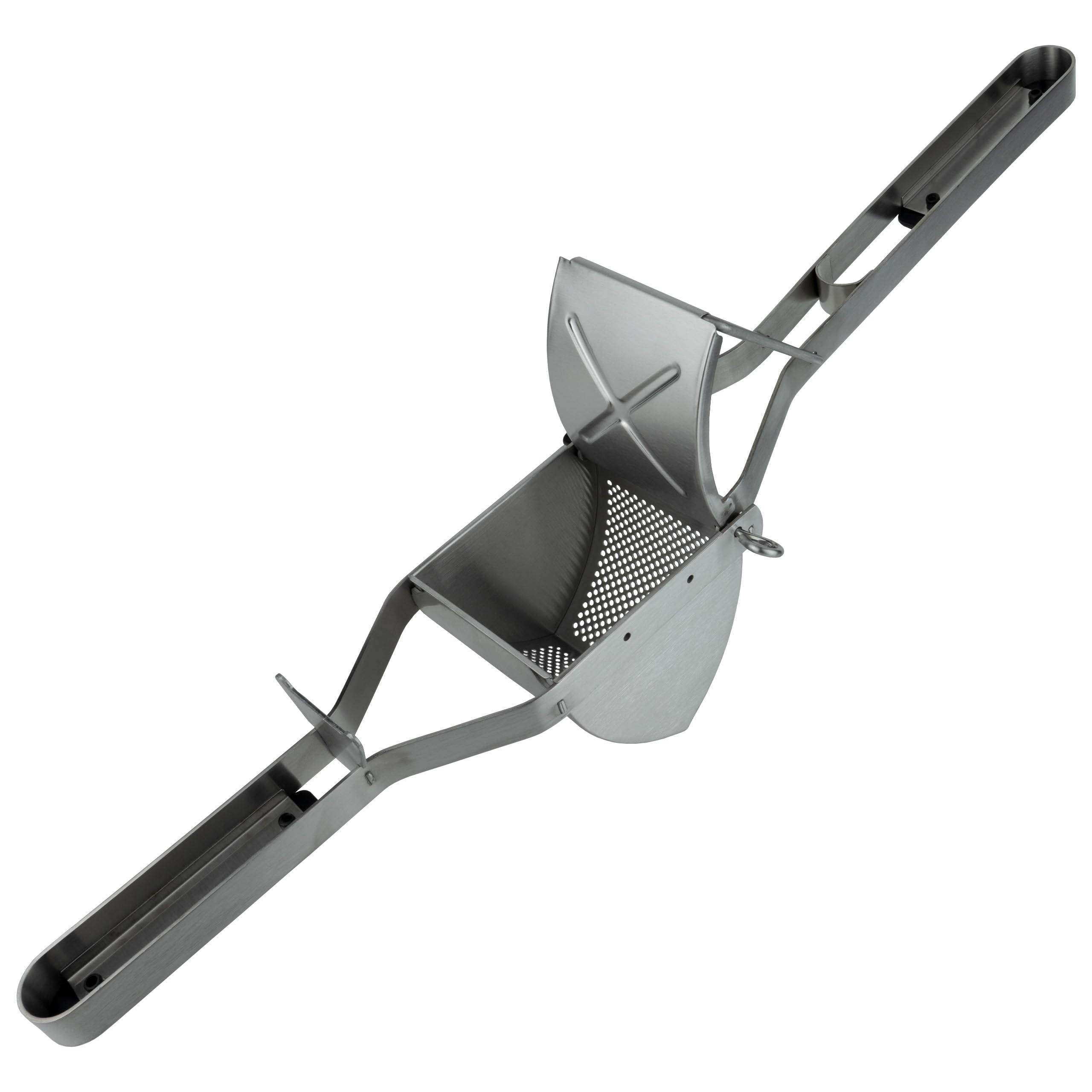 Grunwerg Tłucz do ziemniaków/tłucz do puree, prasa do owoców i warzyw z ergonomiczną rączką, szybkie i łatwe puree ziemniaczane, stal nierdzewna 18/10