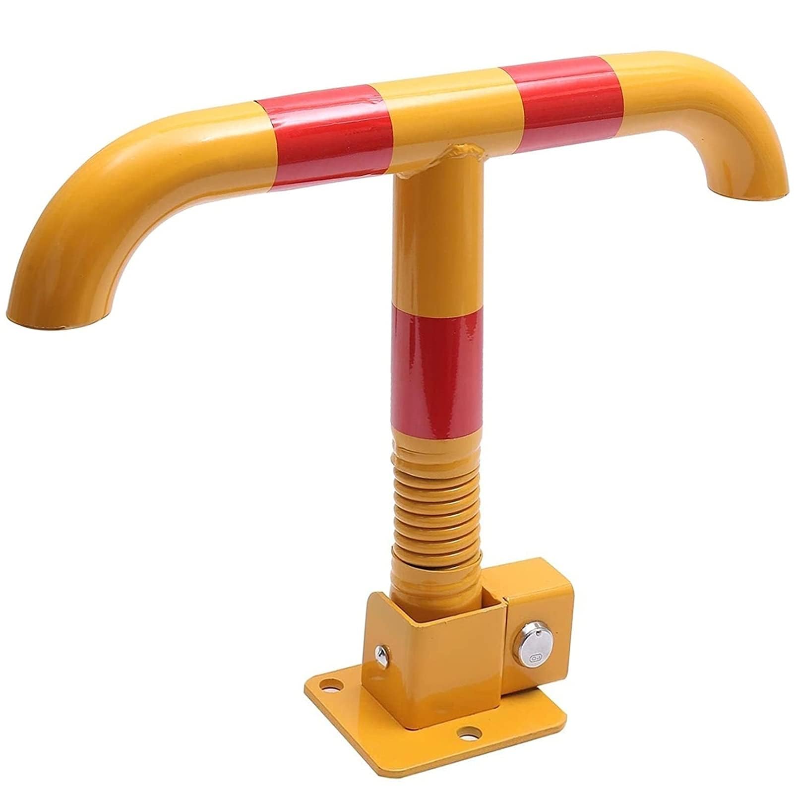Barriere de securite de stationnement pliable avec ressort protection
