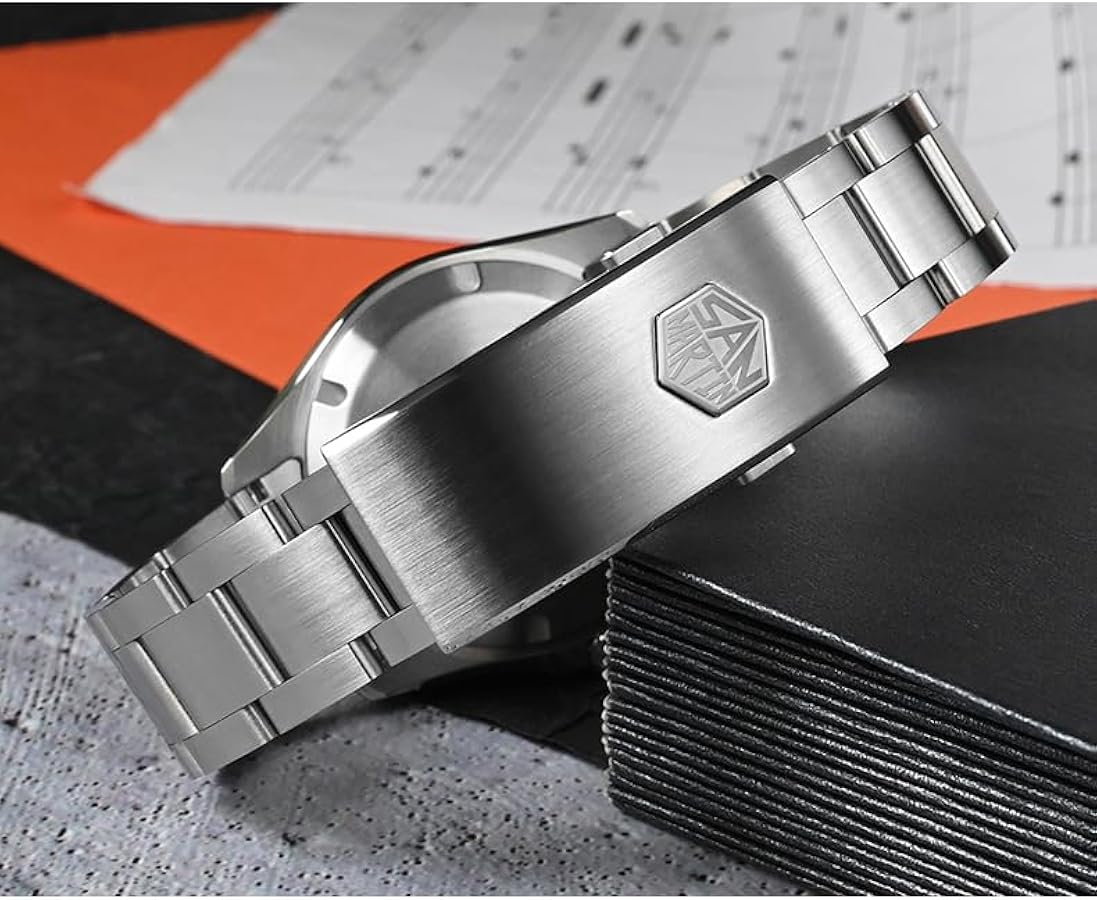 Amazon | SAN MARTIN 腕時計 メンズ, GMT 自動巻き 時計 ステンレス鋼