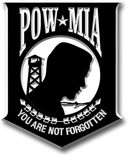 Imán de insignia P.O.W.M.I.A. de Classic Magnets, recuerdos coleccionables fabricados en los Estados Unidos