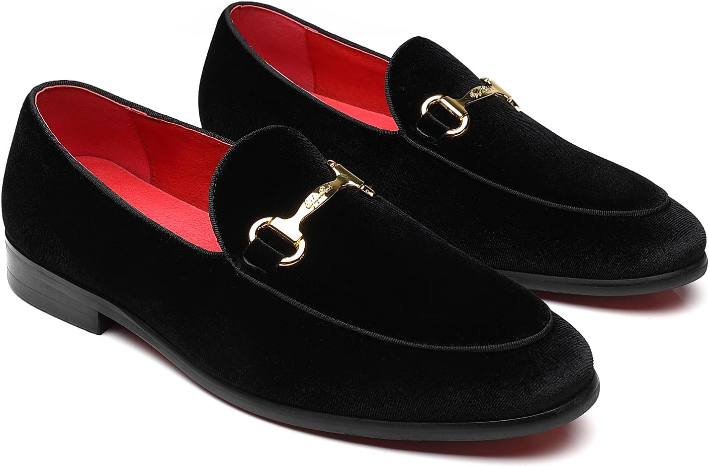 Men's Velvet Loafers Wedding Party Prom Homecoming Shoes